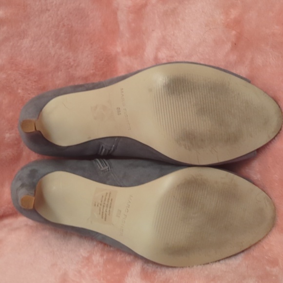 Marc Fisher Grey Swade Peep Toe Stiletto Heels - Picture 6 of 8